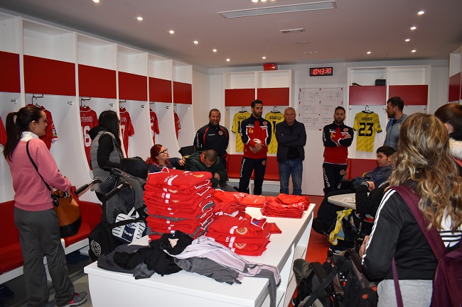 In the Dressing Room.