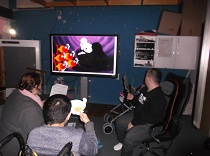 All the students attentive to what is going on screen.  