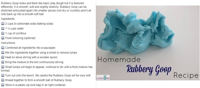 Sensory Activity: Rubbery Goop