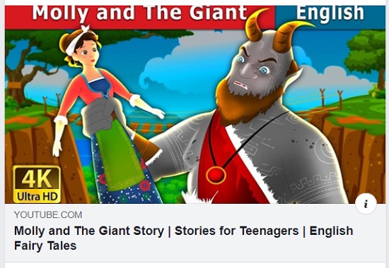 link to YouYube Video  Story in English: Molly and the Giant 