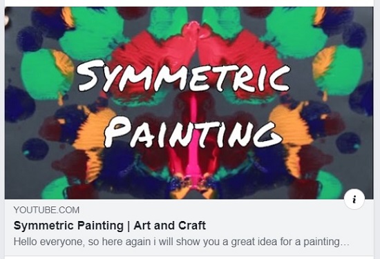 link to Numeracy and Art Activity: Symmetric Painting.