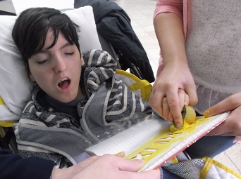 Rebecca sponge painting the slogan