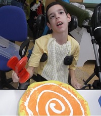 Klajdi during Circle time.